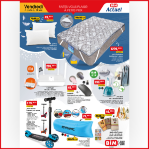 Catalogue BIM 19 Mai 2023, matelas Safyr 2 places et 2 oreillers Richbond